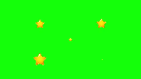 Red, Green, White Star and Arrow and Screen Green Screen Video stock 339445042