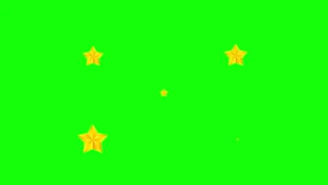 Red, Green, White Star and Screen on Green Screen Background Horizontal 16:9 Stock Footage 339445082