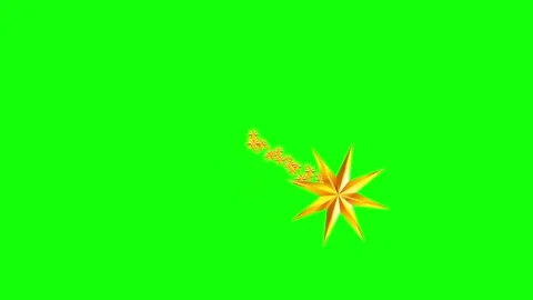 Red, Green, White Tree and Star and Screen Green Screen Stock Footage 339444529