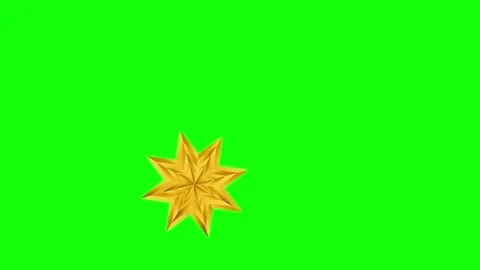 Red, Green, White Tree and Star and Arrow and Screen Green Screen Stock Footage 339444580