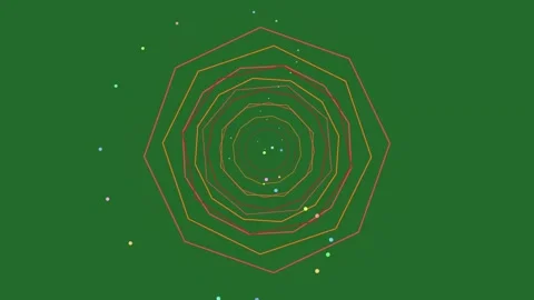 Red, Green, Yellow Circle and Screen on Green Screen Background Horizontal 16:9 Stock Footage 339443864