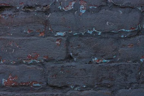 Red grey brick wall texture. Old retro building background copy space. Orange Stock Photos