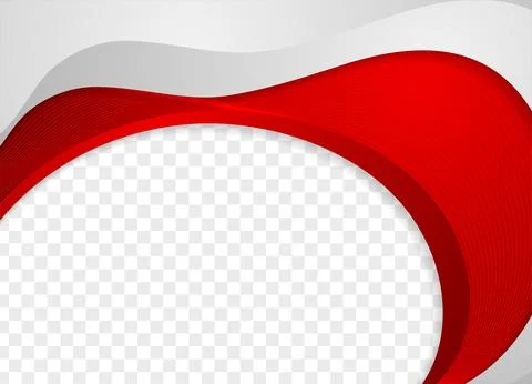 Red grey waves and lines abstract corporate background 스톡 일러스트