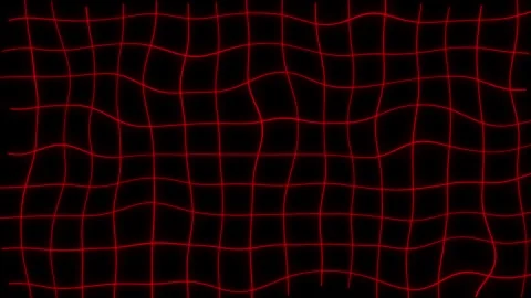 Red Grid Background | Digital Tech Animation | Loop Video Stock Footage 321216398