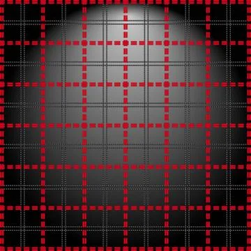 Red grid on a lighting background Stock Illustration