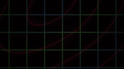 Red grid lines on black background. Stock Footage 340041187