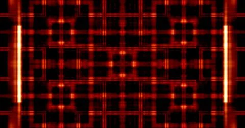 Red Grid Lines Stripes Modern Symmetric Pattern イラスト素材