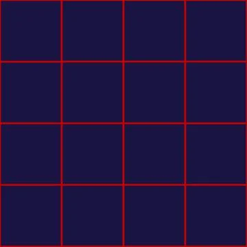 Red Grid Square Royal Blue Background Stock Illustration
