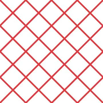 Red Grid White Chess Board Diamond Background Stock Illustration