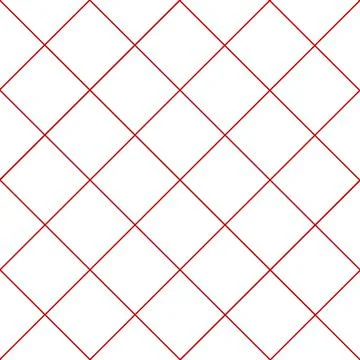 Red Grid White Diamond Background Stock Illustration