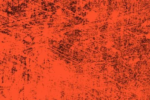 Red grunge background. Texture of old paint. Stock Illustration