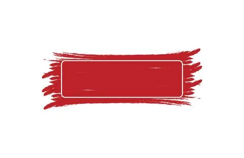 Red grunge banners.Dirty design elements. Illustrazione stock
