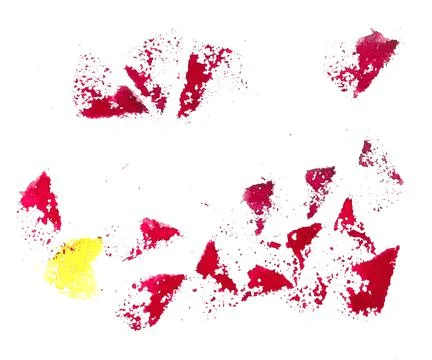 Red grunge spots Stock Illustration