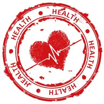 Red grunge stamp Stock Illustration