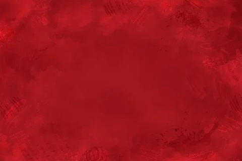 Red Grunge Texure Background with Stains and Doodle Drawings. Stock Illustration