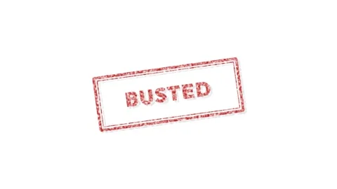 Red Grungy Busted Rubber Stamp Animation on White Background 4K Vídeo Stock 339029183