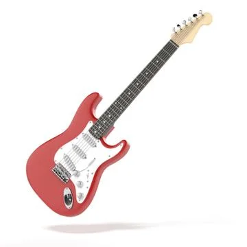 Red guitar イラスト素材