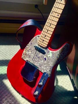 Red Guitar 写真素材