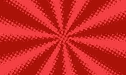 Red halftone background design in comic style 스톡 일러스트