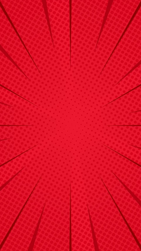 Red halftone comic vertical background animation with radial fast lines 스톡 동영상 335216672