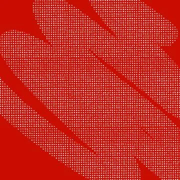 Red Halftone Dot Bands on Red Background Stock Illustration