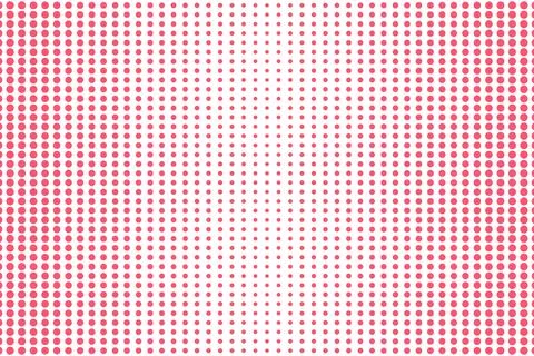 Red Halftone Dot Pattern Gradient on White Background Stock Illustration