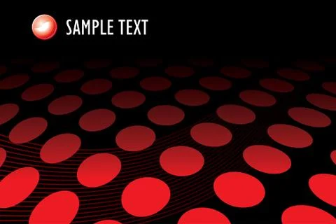 Red halftone dots Illustrazione stock