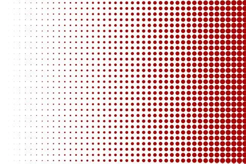 Red halftone pattern with fading effect イラスト素材