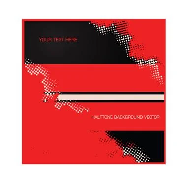 Red halftone vector Stock-Illustration
