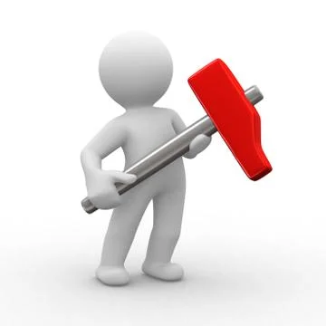 Red hammer Stock Illustration