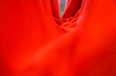 Red hammock,Red cloth texture, close up. Stretch Jersey Fabric. Stock Photos