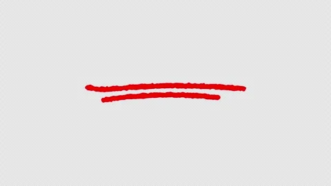 Red hand drawn highlight animation Stock Footage 330432619