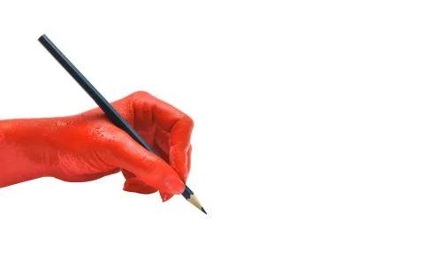 Red hand Stock Photos