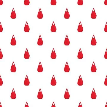 Red handbag pattern repeating on a white background Stock Illustration