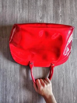 Red handbag Stock Photos