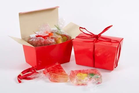 Red  handmade soap Stock Photos