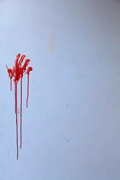 Red Handprint Stock Photos