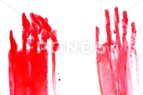 Red hands Stock Photos