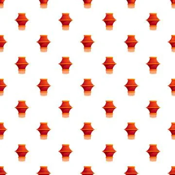 Red hanging chinese lantern seamless pattern for celebration 스톡 일러스트