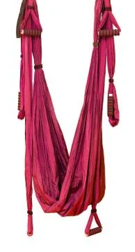 Red hanging hammock Stock Photos