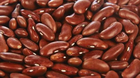Red haricot beans close up rotation 스톡 동영상 47093779