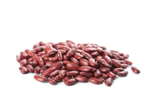 Red haricot beans isolated Stock Photos