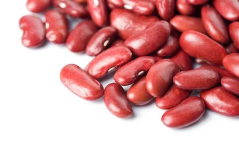 Red haricot beans isolated Stock Photos