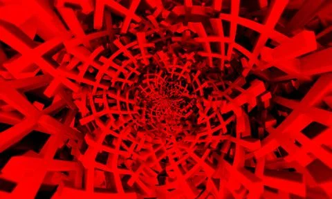 Red hashtag random pattern background. Stock Photos