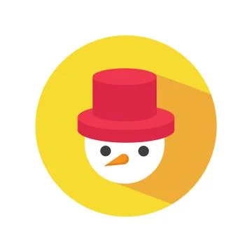 Red Hat Snowman Stock Illustration
