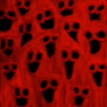Red Haunting Specter Faces – Hellish Soul Texture Illustration Stock-Illustration
