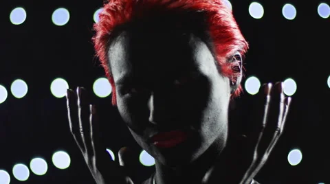 Red Head Turning Close Up Rotate 1 Remix Stock-Footage 49197554