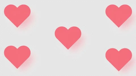 Red Heart 3D beat or pulsating animation Emoji. HD Smiley Emotion Icon Animation Stock-Footage 268558155