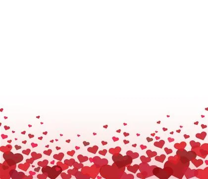 Red heart and space background vector Stock Illustration