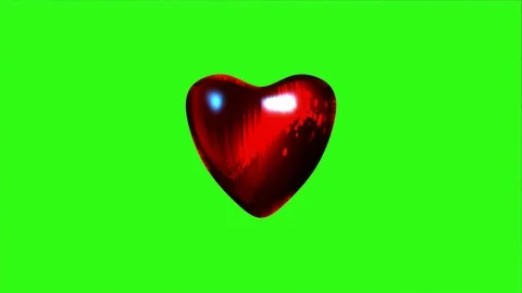 Red Heart Animation Background Beats 3d 4K Green Screen 49 库存影片 118887142